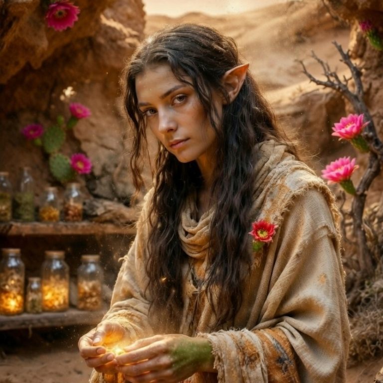 Herb-gatherer & healer | Akasia, Green Spire Fringe